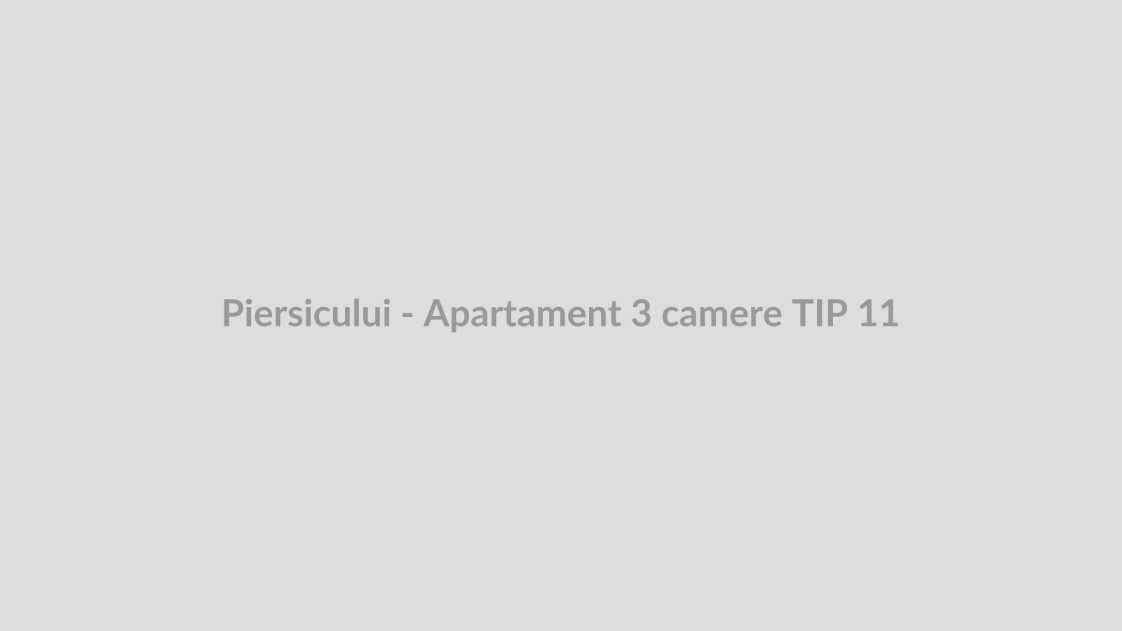 Piersicului - Apartament 3 camere TIP 11
