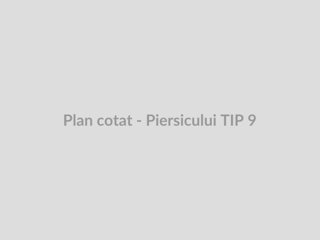 Plan cotat - Piersicului TIP 9
